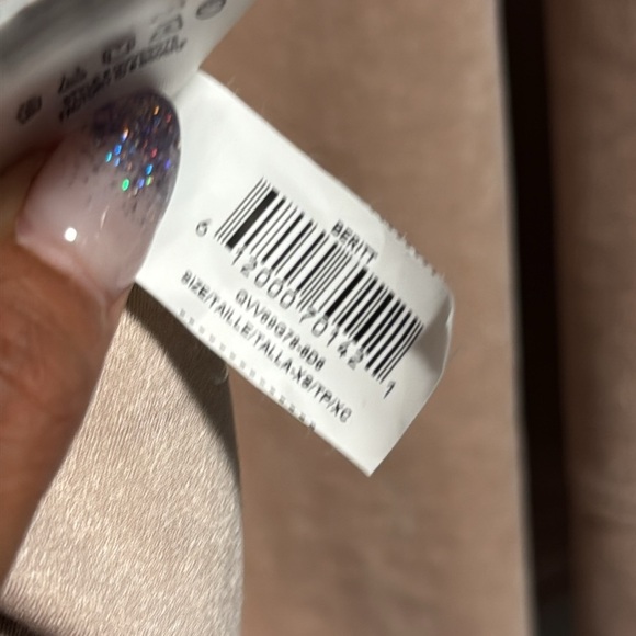 BCBGMaxAzria | Beritt Long Sleeve Tan Dress Faux Suede - fits XS-Medium - Picture 6 of 8